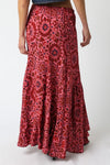 Finally Fall Skirt- Pink Red