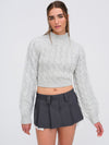 Lise Chunky Sweater- Grey