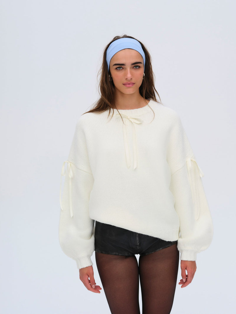 Jardin Oversized Sweater- Cream