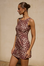 London Mini Dress- Leopard