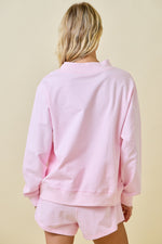 Daily Lounge Sweatshirt- Baby Pink