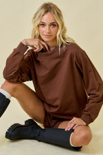Daily Lounge Sweatshirt- Chocolate