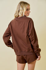 Daily Lounge Sweatshirt- Chocolate