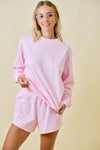 Daily Lounge Sweatshirt- Baby Pink