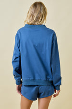 Daily Lounge Sweatshirt- Denim Blue