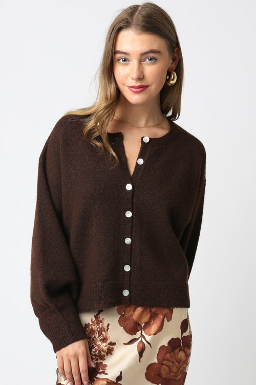 Thinking Of You Sweater- Brown