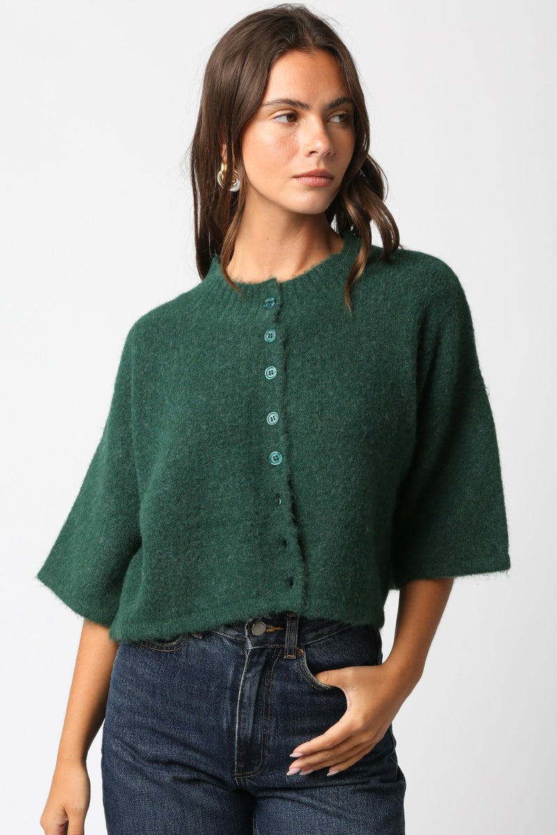 Fall Favorite Top- Dark Green