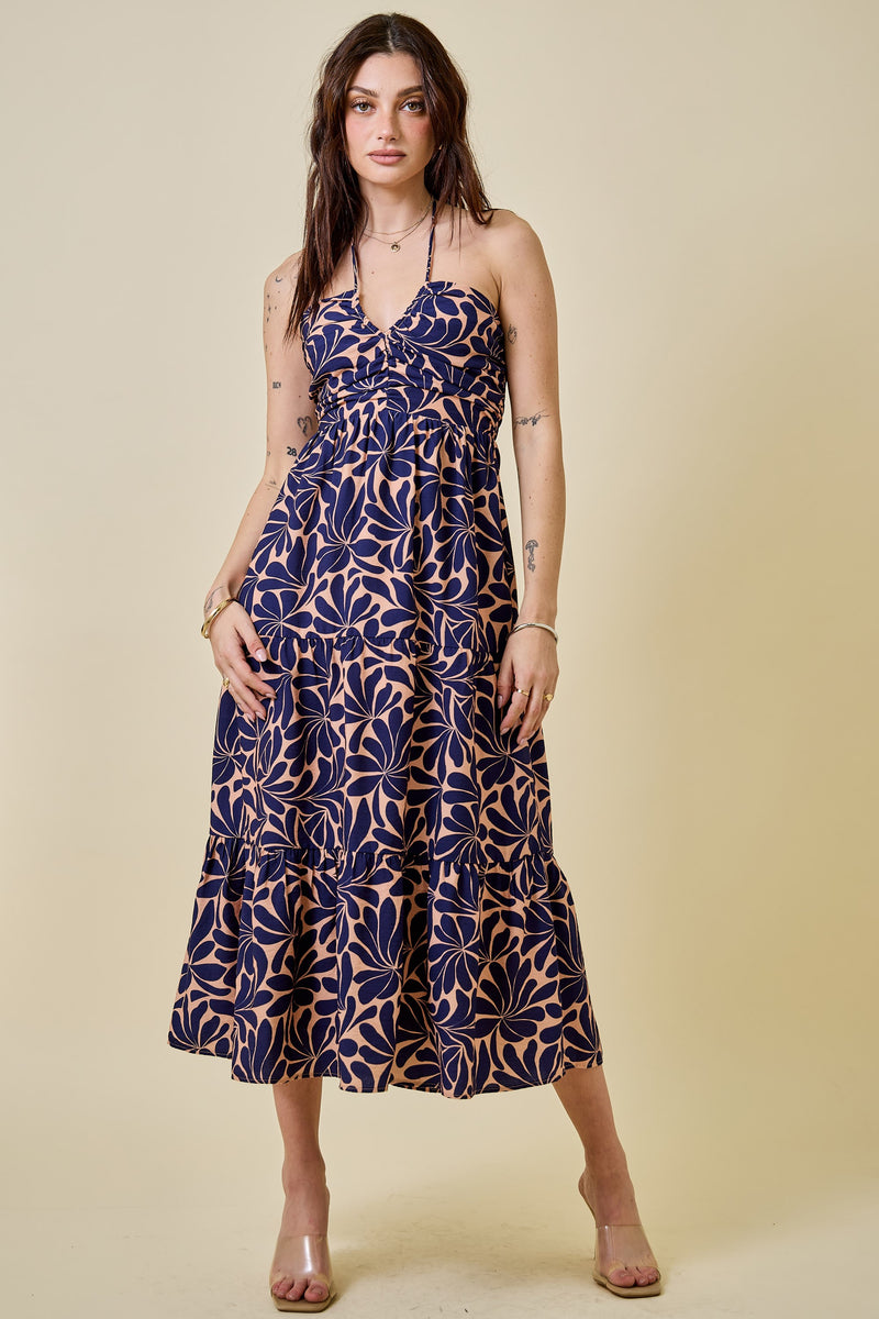 Dress- Navy/Clay