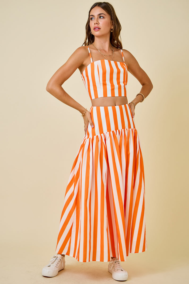 One & Only Set- Orange Stripe