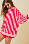 Candyland Sweatshirt- Pink/Red