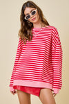 Candyland Sweatshirt- Pink/Red