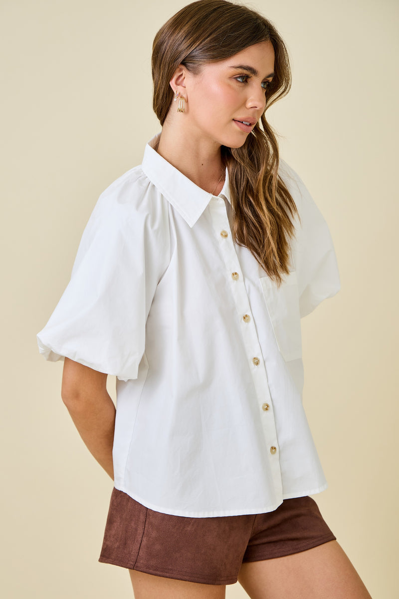 Burst My Bubble Top- Off White
