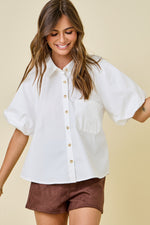 Burst My Bubble Top- Off White