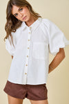 Burst My Bubble Top- Off White