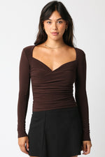 Entitled Top- Chocolate Brown