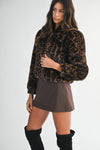 Ladylike Fur Jacket- Leopard