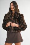 Ladylike Fur Jacket- Leopard