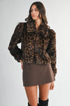 Ladylike Fur Jacket- Leopard