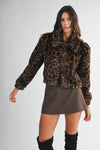 Ladylike Fur Jacket- Leopard