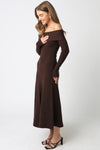 Sweater Dress- Dark Brown