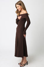 Sweater Dress- Dark Brown