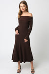 Sweater Dress- Dark Brown