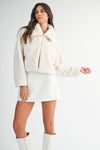 Winter Wonderland Fur Jacket- Cream
