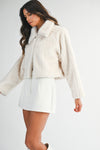 Winter Wonderland Fur Jacket- Cream