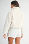 Winter Wonderland Fur Jacket- Cream