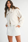 Winter Wonderland Fur Jacket- Cream