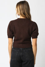 Autumn Glow Top- Dark Brown