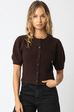Autumn Glow Top- Dark Brown