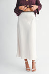 Slip Midi Skirt- Champagne
