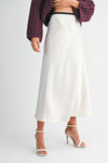 Slip Midi Skirt- Champagne