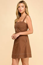 Mulled Cider Dress- Mocha