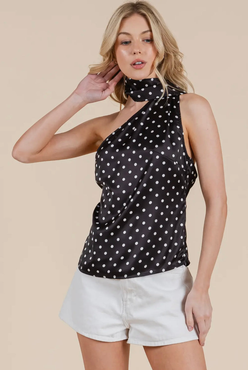 Dottie Top- Black/White