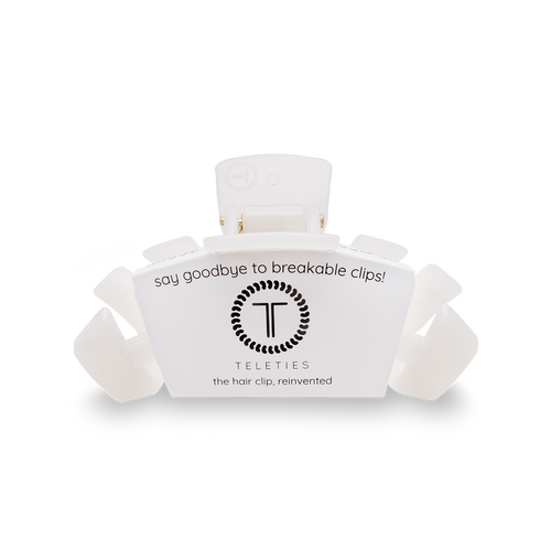 Classic Hair Clip | Small | Coconut White