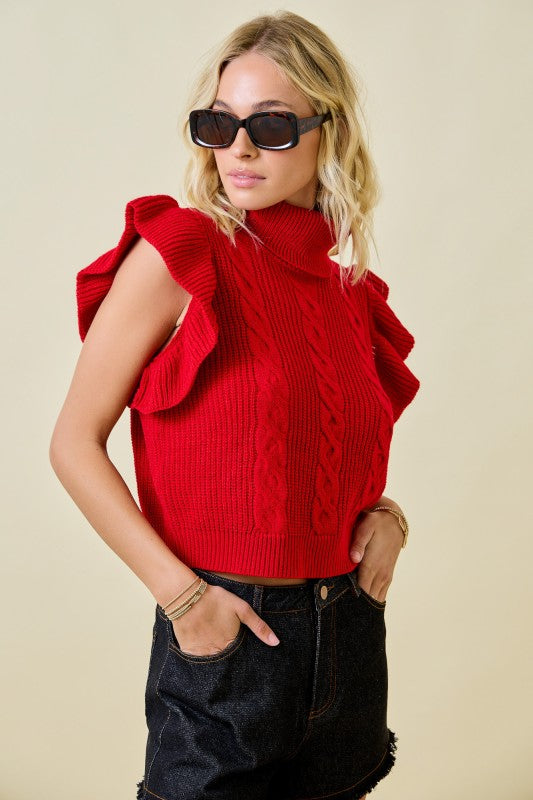 Always Busy Sweater- Red