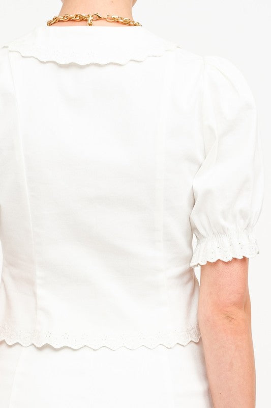 Vanilla Latte Top- Off White
