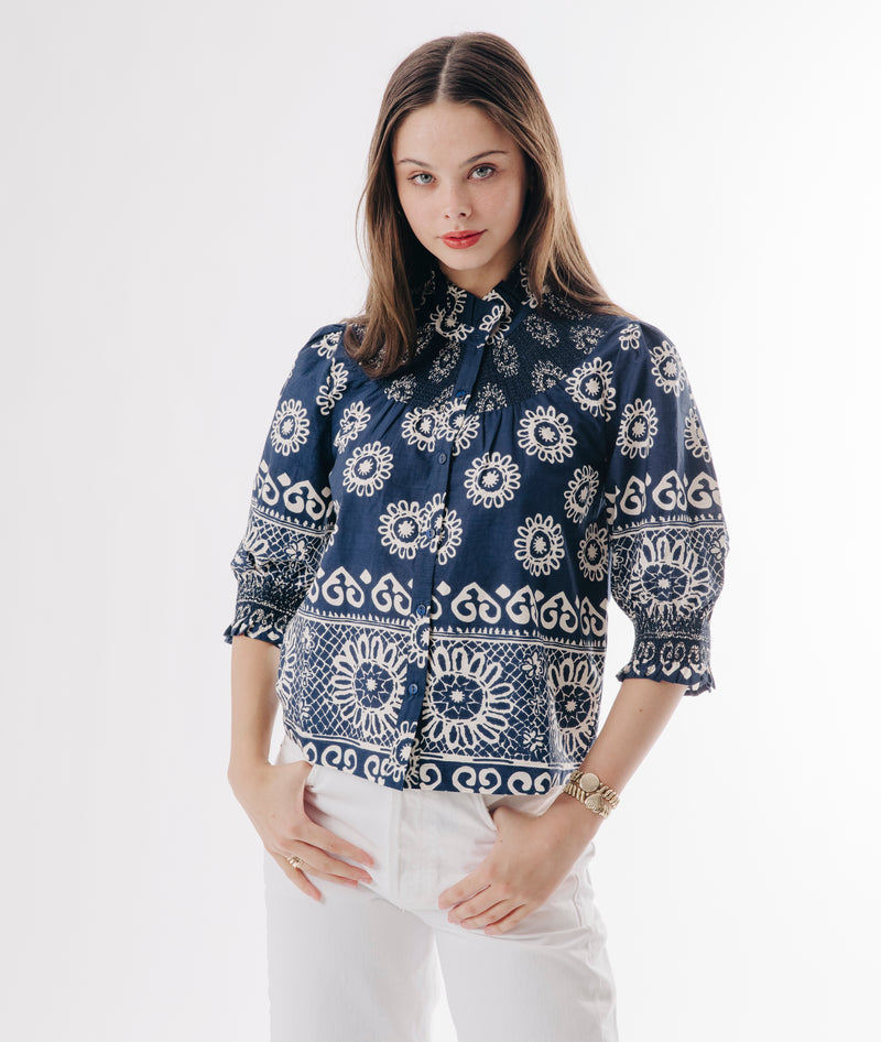 Zarina Top- Tenille Print