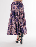 Wanda Skirt- Rolling Winds Print