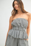 Simply Gingham Set- Black