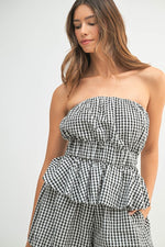 Simply Gingham Set- Black