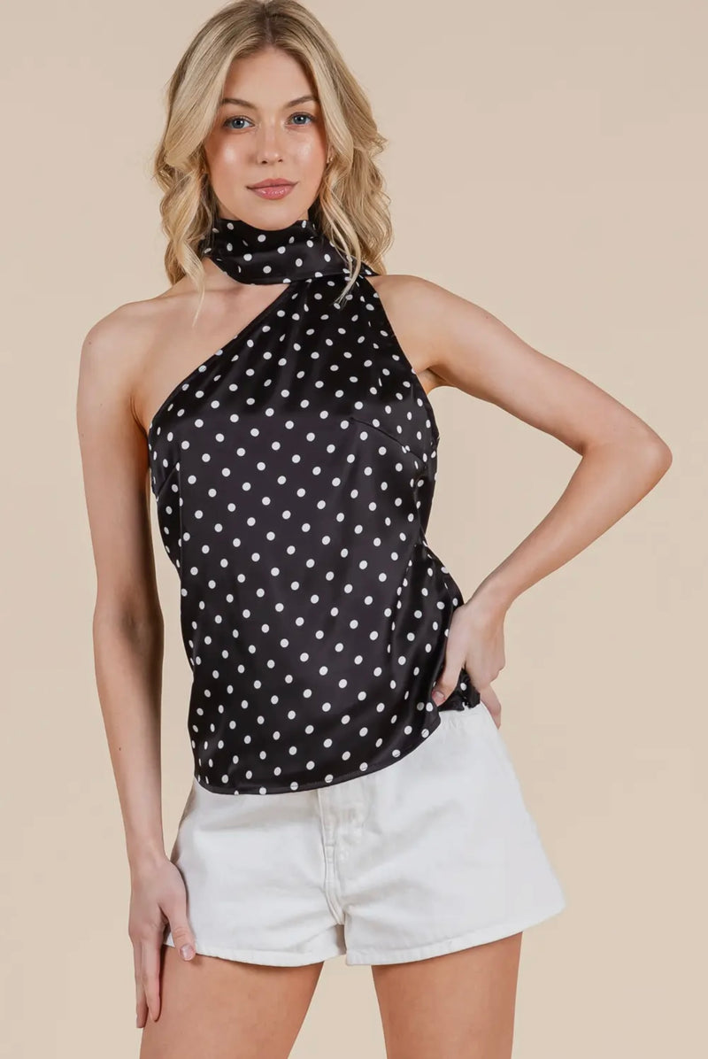 Dottie Top- Black/White