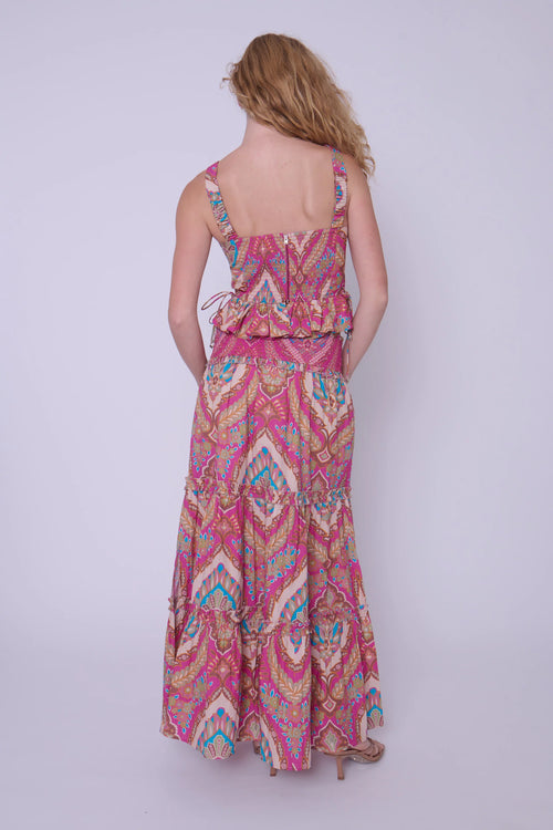 Taylor Top- Jupiter Print Pink
