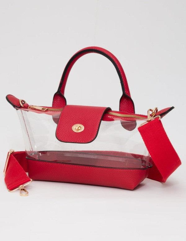 Clear Bag- Red