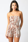 Out N’ About Romper- Light Leopard
