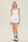 All Eyes On Me Romper- Off White