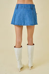 Go Get ‘Em Skirt- Washed Denim