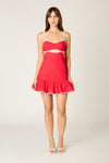 Run It Back Dress- Cherry